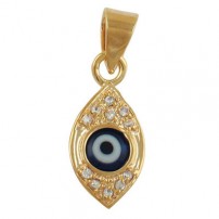 Gold Filled Zirconium "Eye" Pendant